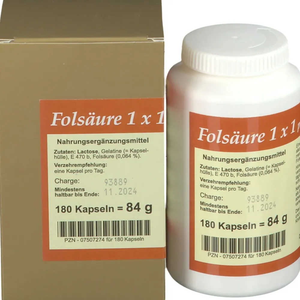 Folsäure 1 x 1 pro Tag> Clearance