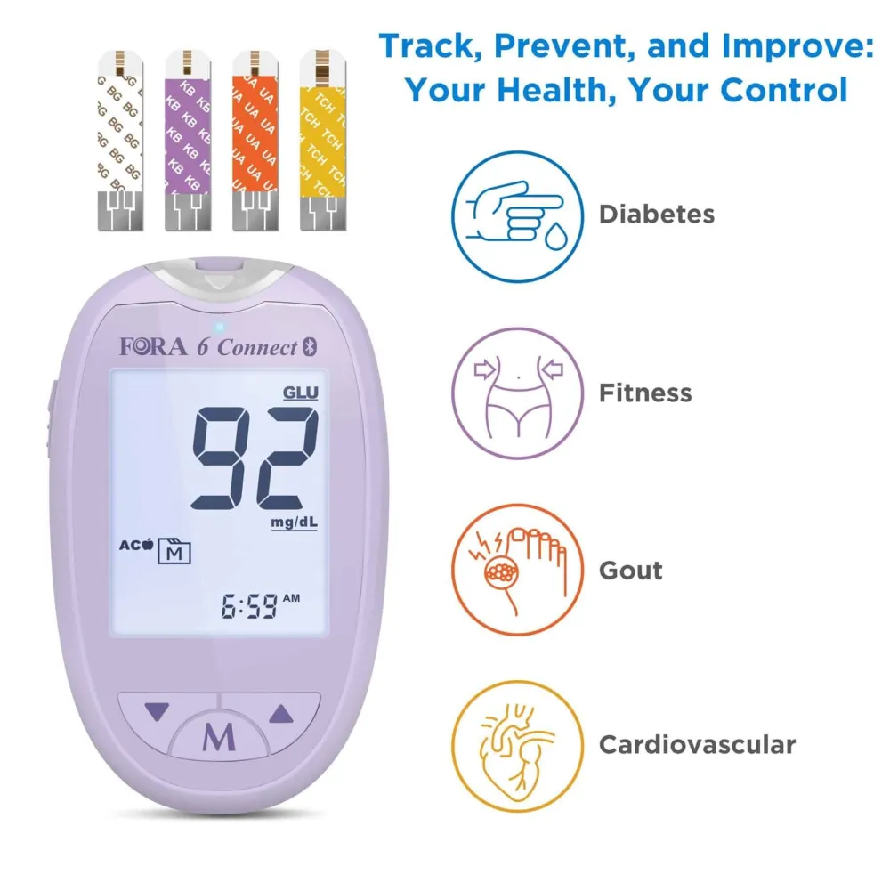 FORA 6 Connect Multi-Parameter - mg/dl - The Tester| Online