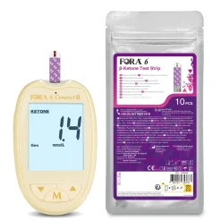 FORA 6 Multi-Parameter Ketone-Messgerät Starter-Set – mg/dl| Clearance