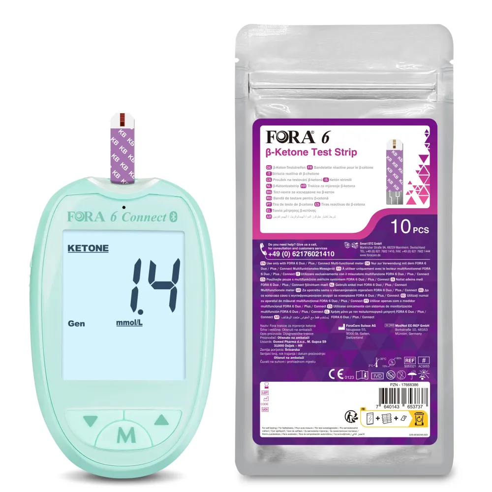 FORA 6 Multi-Parameter Ketone-Messgerät Starter-Set – mg/dl> Online