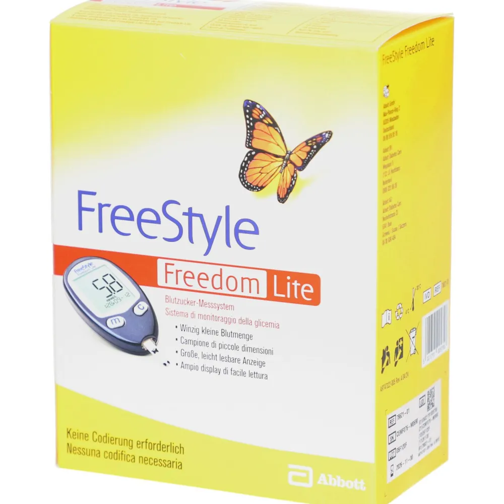 FreeStyle Freedom Lite Blutzucker-Messsystem ohne Codierung mmol/l> Discount