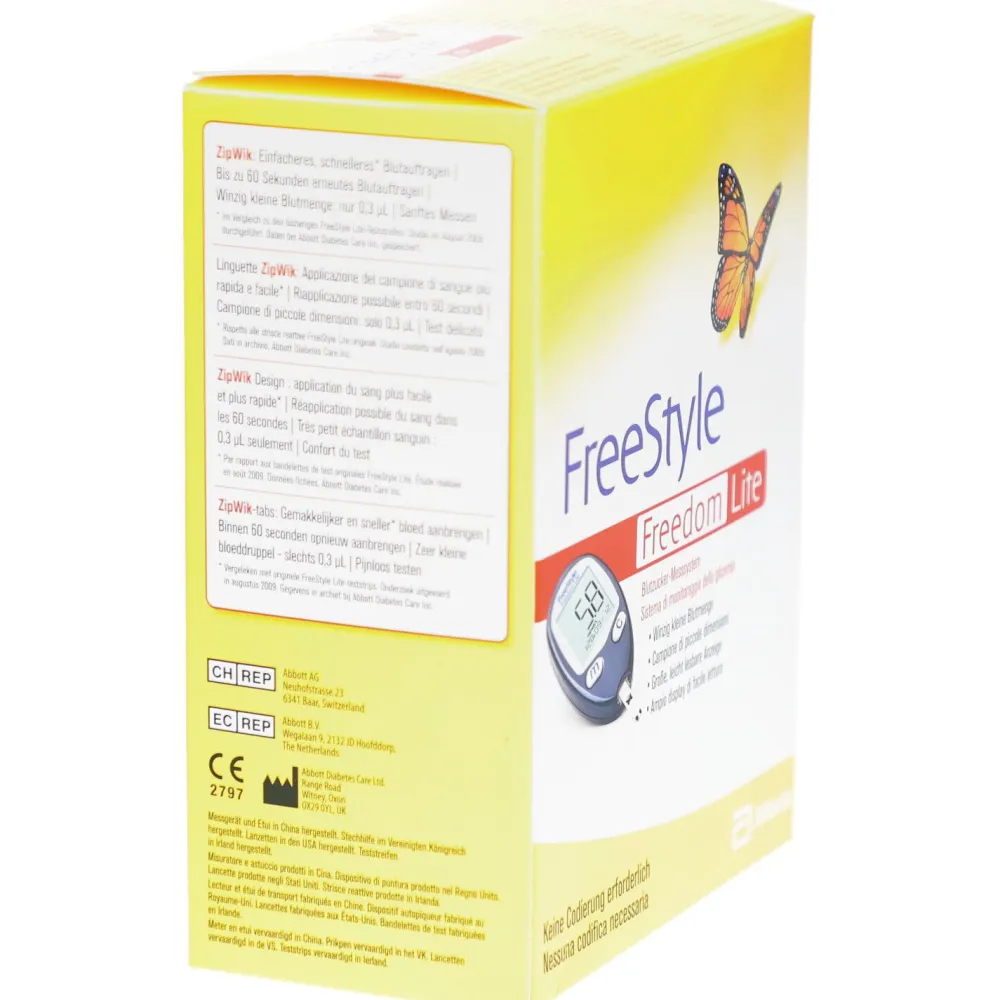 FreeStyle Freedom Lite Blutzucker-Messsystem ohne Codierung mmol/l> Discount