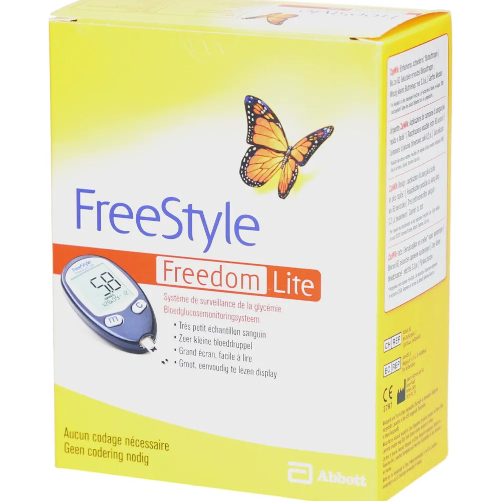 FreeStyle Freedom Lite Blutzucker-Messsystem ohne Codierung mmol/l> Discount
