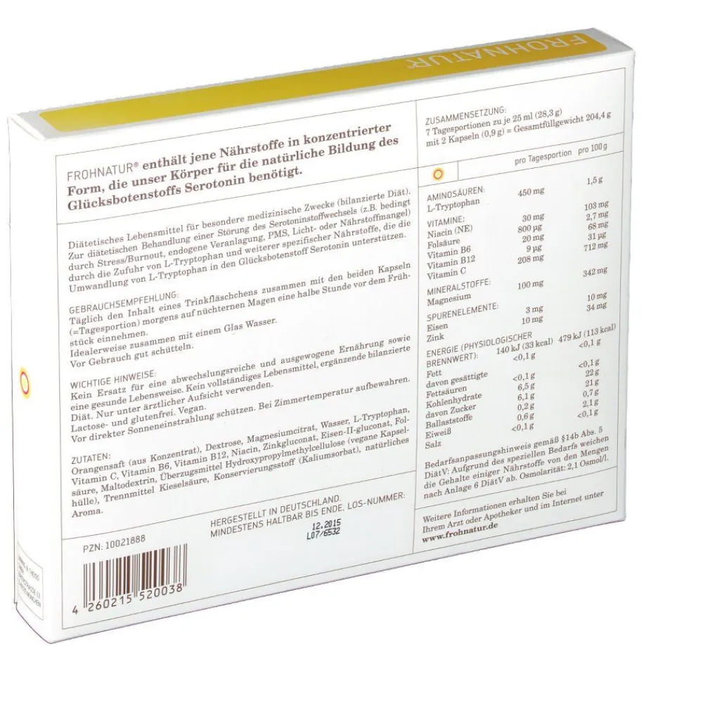 FROHNATUR Mood Tonic Trinkfläschchen mit Kapseln> Clearance