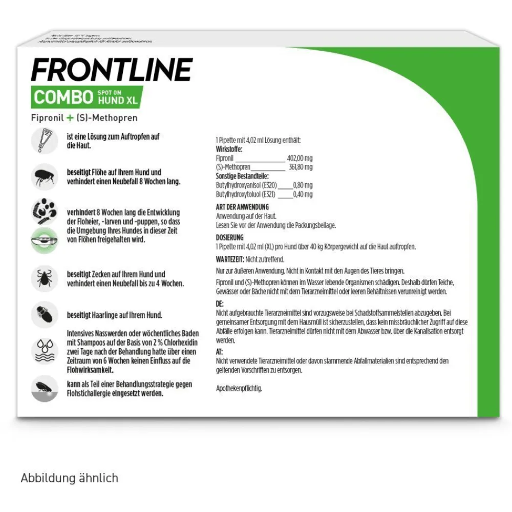 COMBO® Spot on gegen Flöhe und Zecken Hund XL über 40kg|Frontline Best