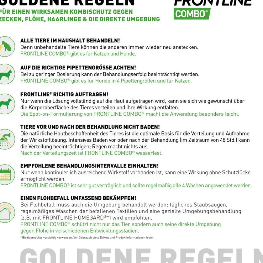COMBO® Spot on gegen Flöhe und Zecken Hund M 10-20kg|Frontline Online