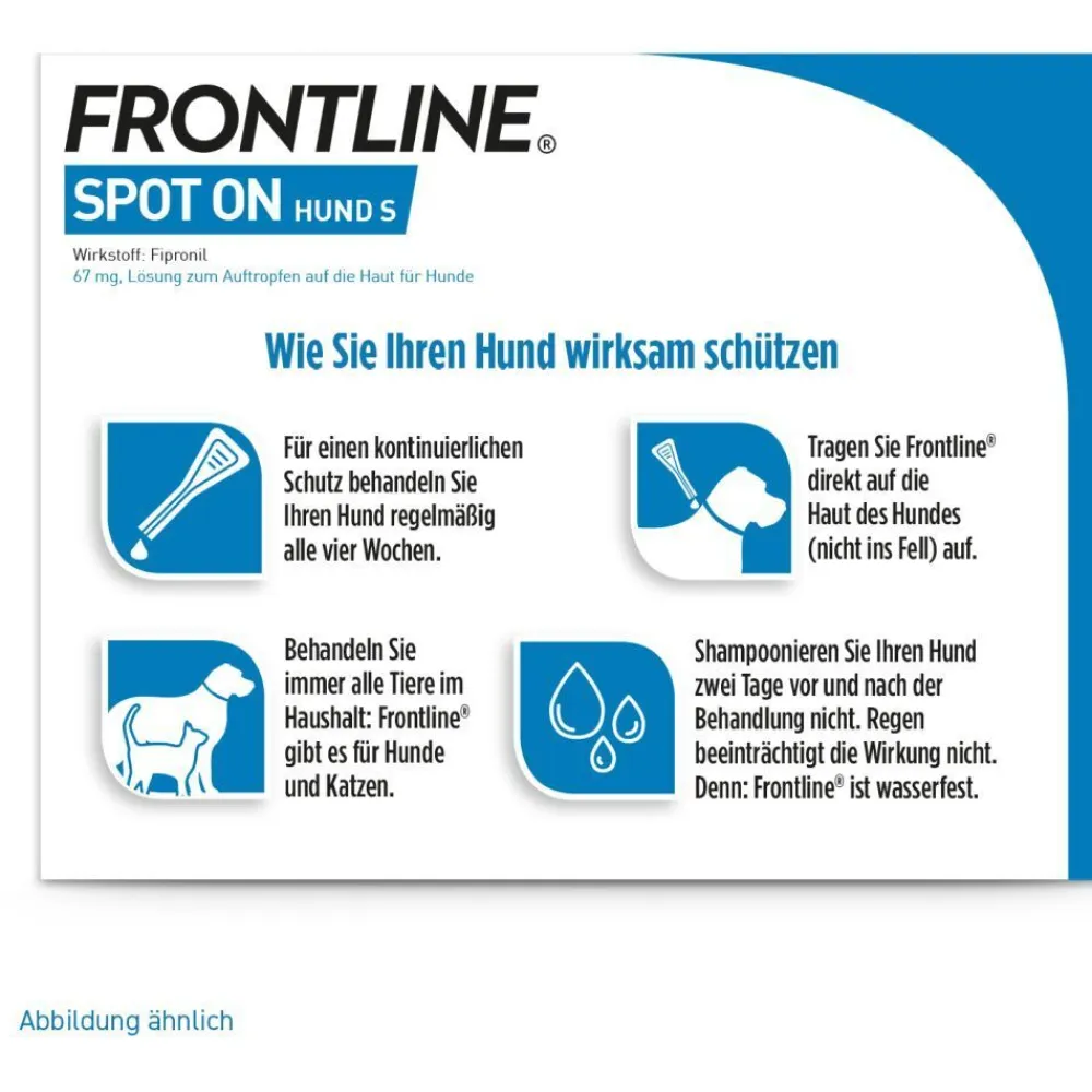 ® SPOT ON Hund (2-10kg) gegen Zecken und Flöhe|Frontline Outlet