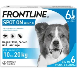 ® SPOT ON Hund (10-20kg) gegen Zecken und Flöhe|Frontline