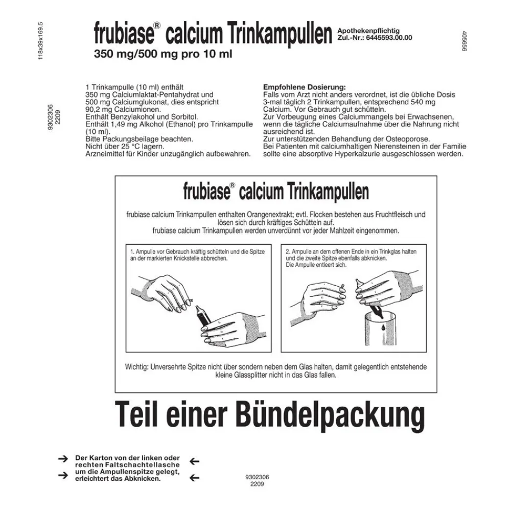 ® calcium Trinkampullen>frubiase Hot