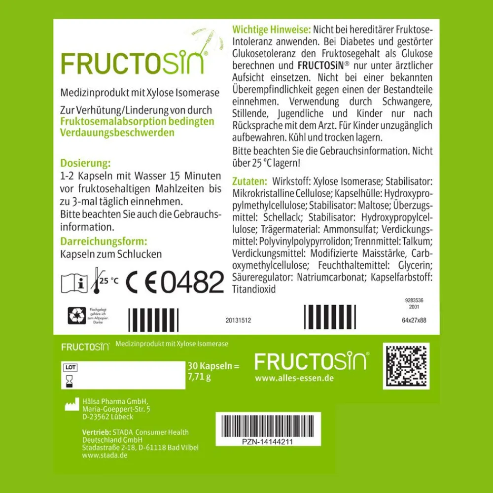 FRUCTOSiN® - zur Linderung von durch Fruktosemalabsorption bedingten Verdauungsbeschwerden> Discount