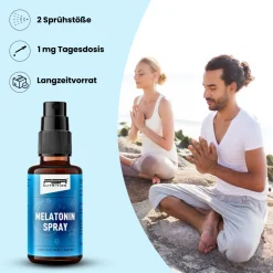 Melatonin Einschlafspray 1 mg auf Wasserbasis & ohne Alkohol>FSA NUTRITION Best