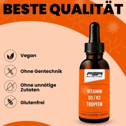 Vitamin D3 K2-MK7 Tropfen|FSA NUTRITION Hot