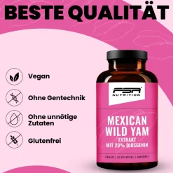 Yamswurzel Extrakt | Mexican Wild Yams Extrakt mit 20% Diosgenin 180 Kapseln im Glas|FSA NUTRITION Sale