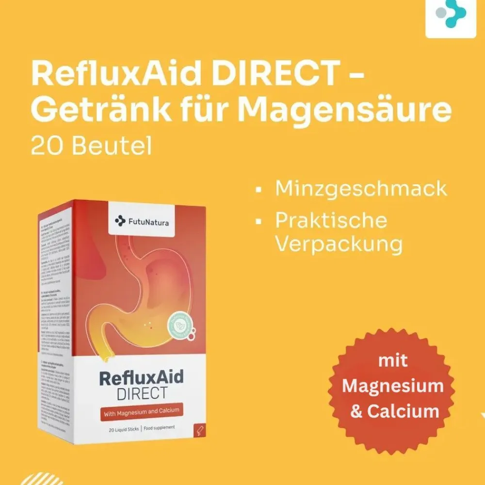 FutuNatura RefluxAid DIRECT - Getränk für Magensäure - Anti-Reflux & gegen Sodbrennen| Outlet