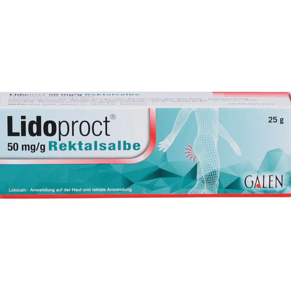 GALEN pharma GmbH – Lidoproct 50 mg/g Rektalsalbe> Hot