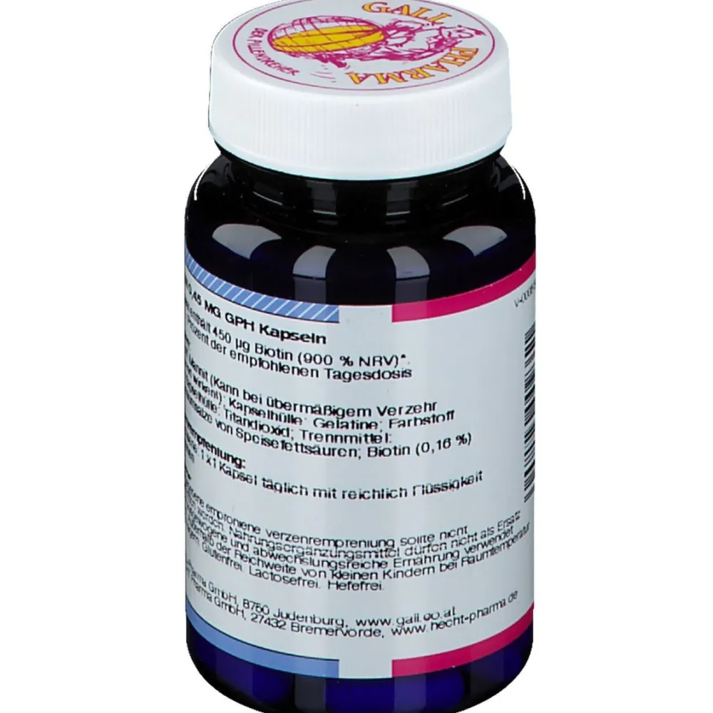 Biotin 0,45 mg GPH Kapseln>Gall Pharma Sale