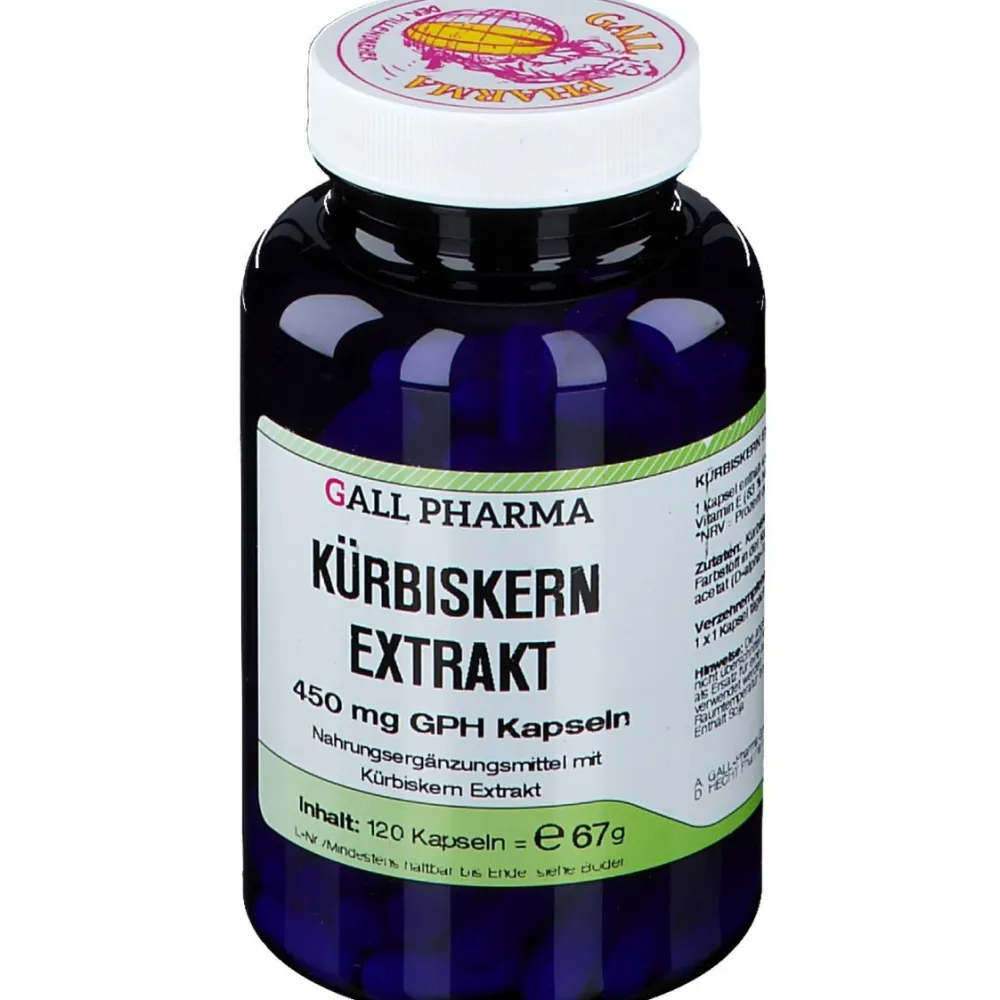 Kürbiskern Extrakt 450 mg GPH>Gall Pharma Clearance