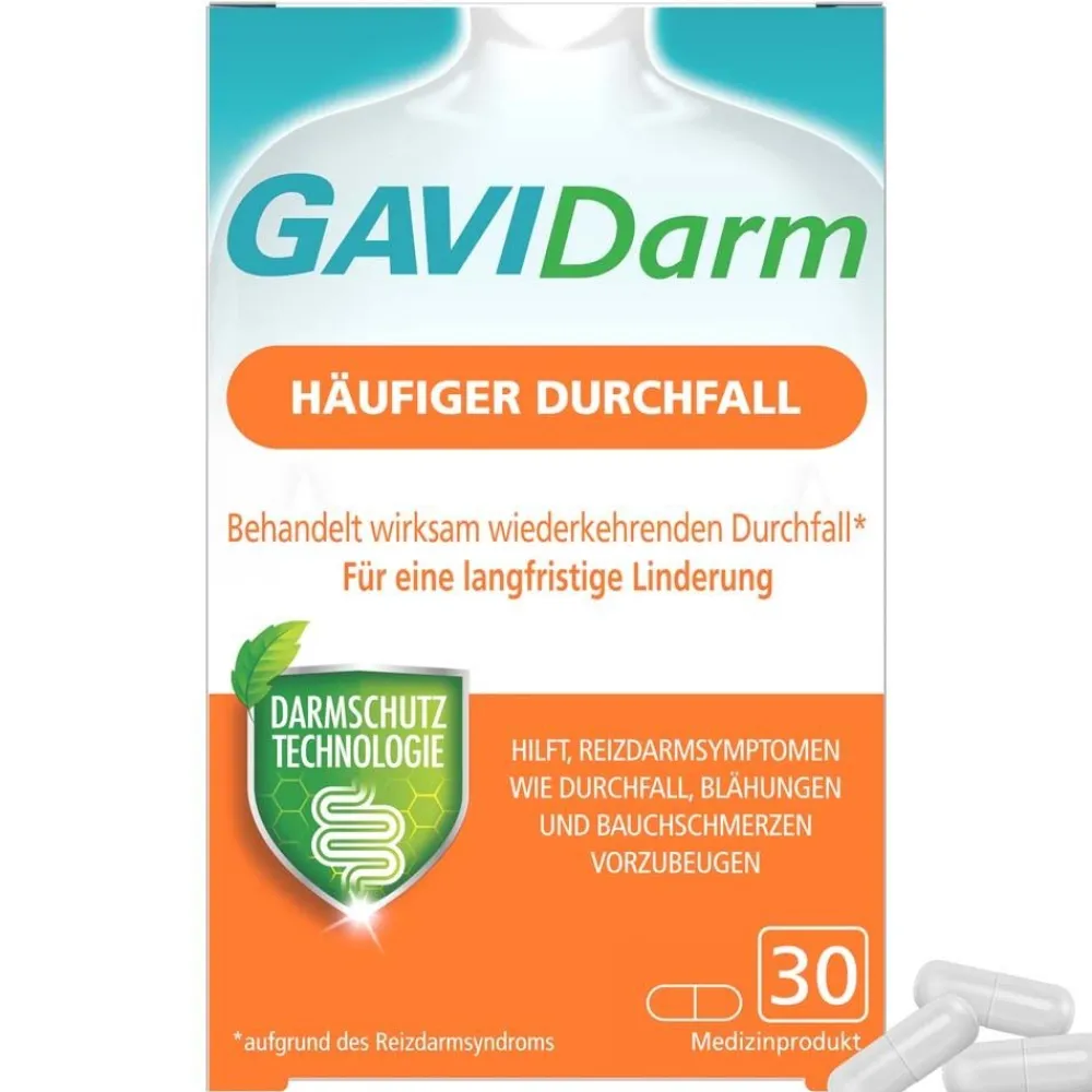 GAVIDarm Häufiger Durchfall Kapseln bei wiederkehrenden Darmbeschwerden| Outlet