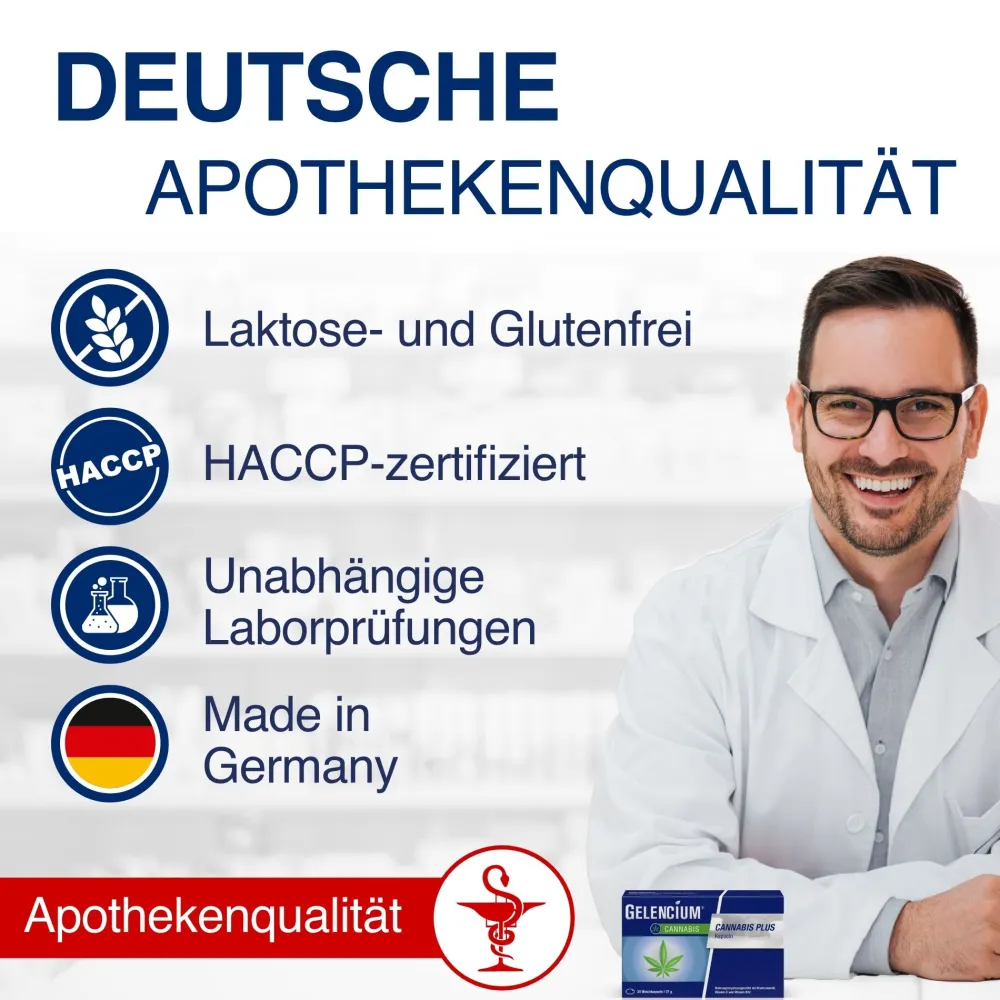 ® Cannabis Plus Kapseln mit Vitamin B12|Gelencium Online