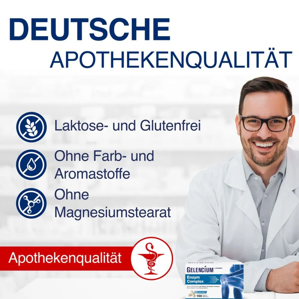 ® Enzym Complex hochdosiert mit Bromelain>Gelencium