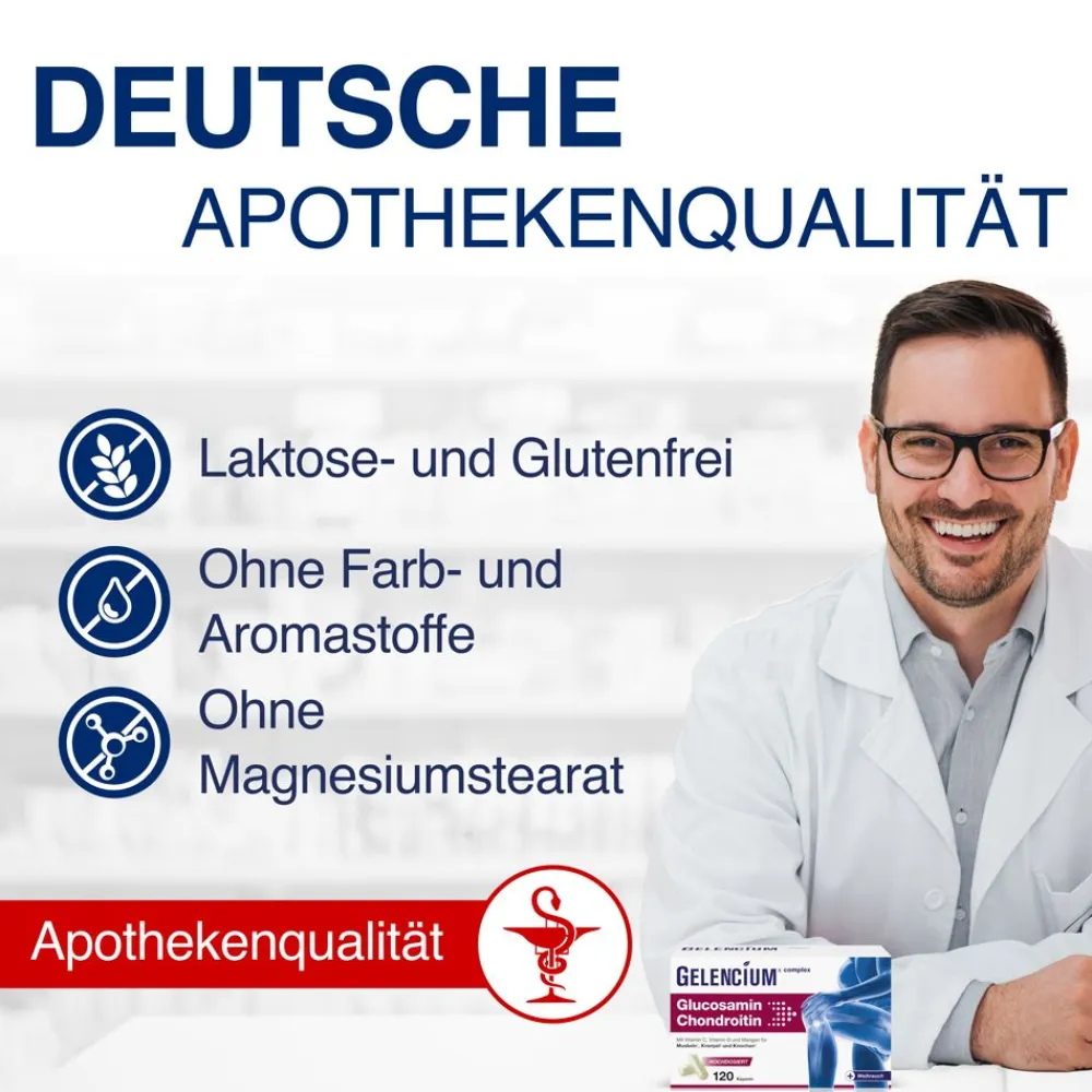 ® Glucosamin Chondroitin hochdosiert mit Vitamin C>Gelencium Discount