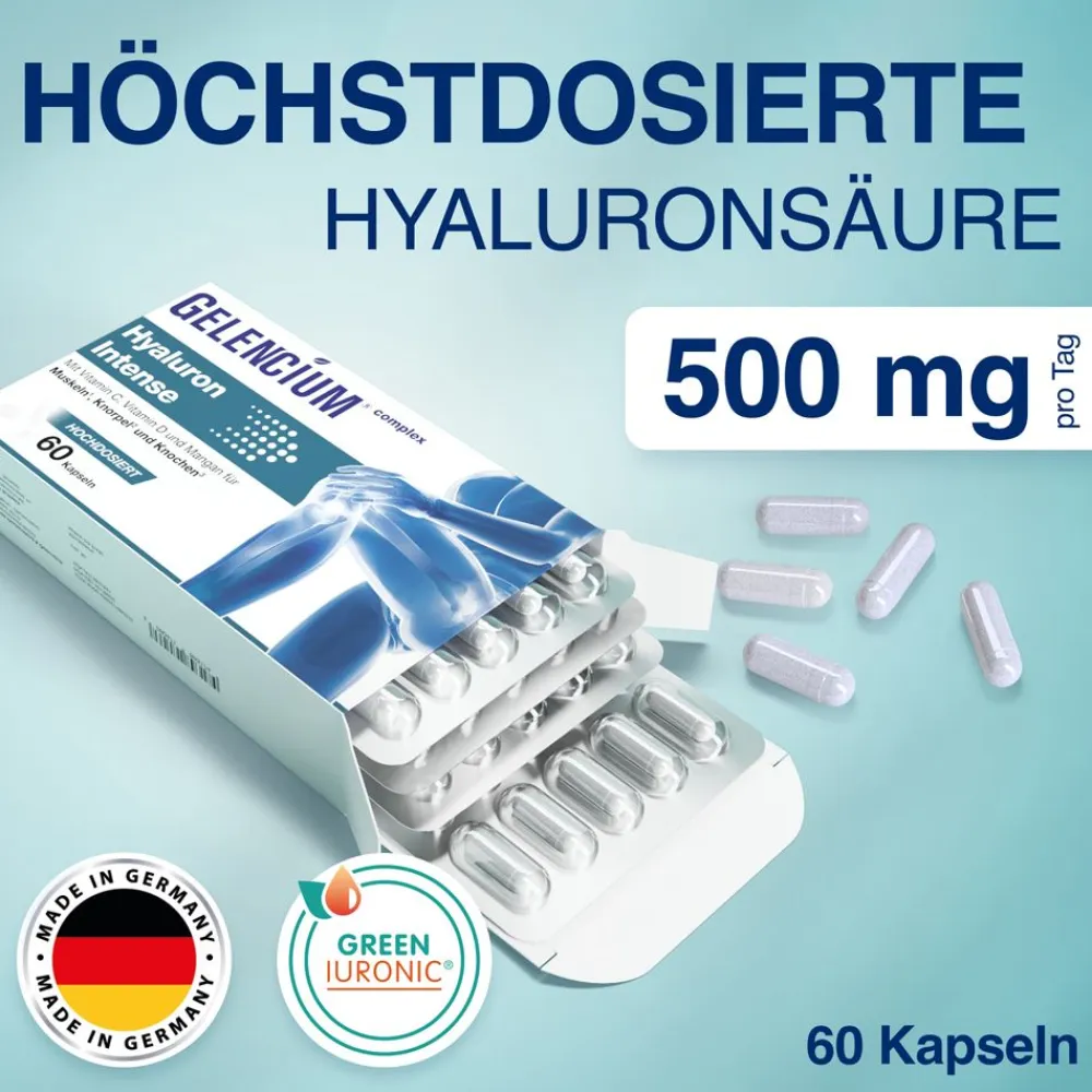 ® Hyaluron Intense hochdosiert 500 mg mit Vitamin C|Gelencium Clearance
