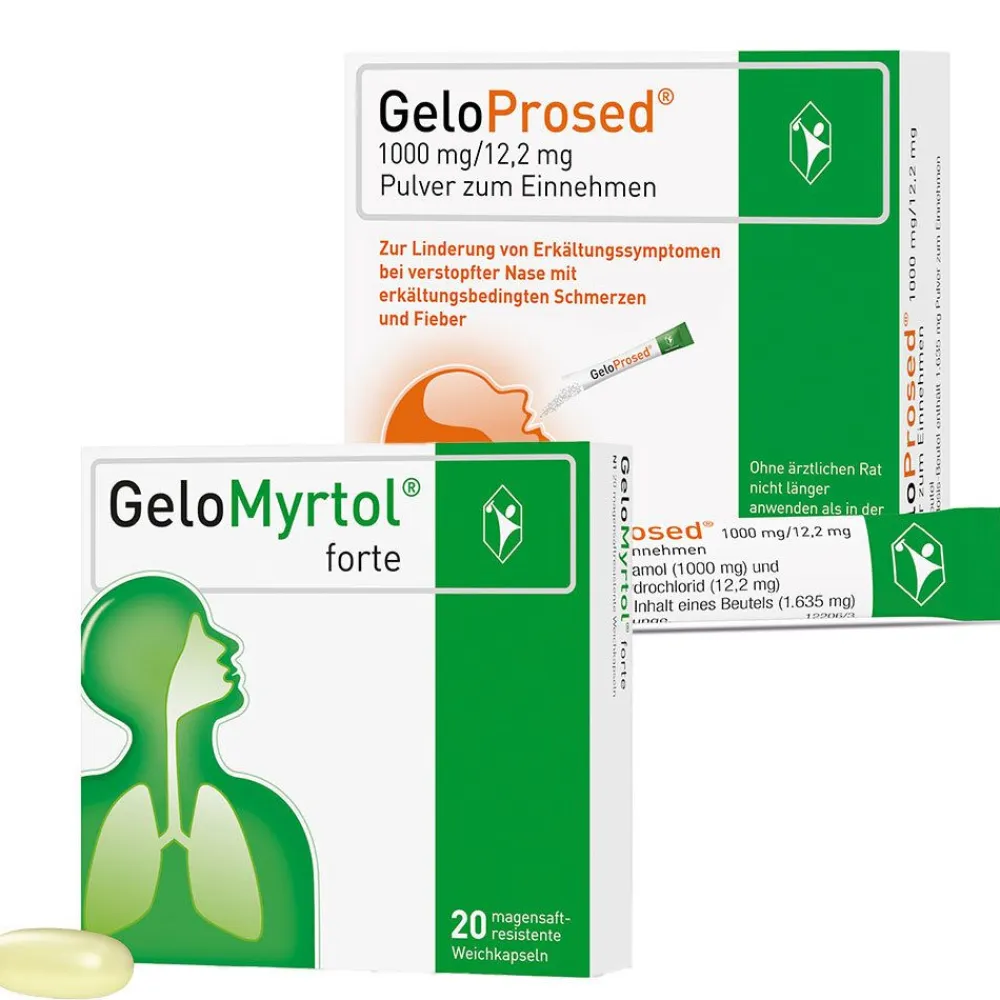 GeloMyrtol® forte der pflanzliche Schleimlöser & GeloProsed® Die Erkältung im Griff> Best