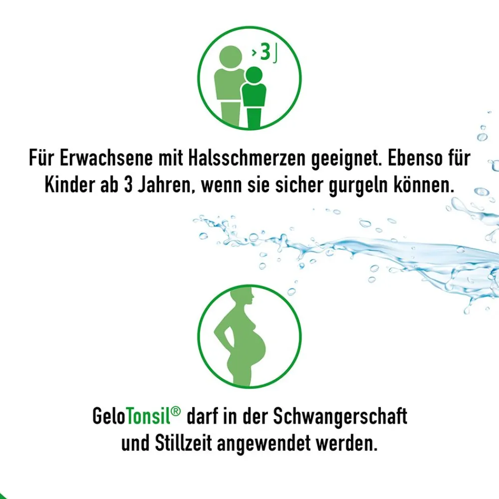 GeloTonsil Gurgelgel lindert Halsschmerzen & Schluckbeschwerden| Hot