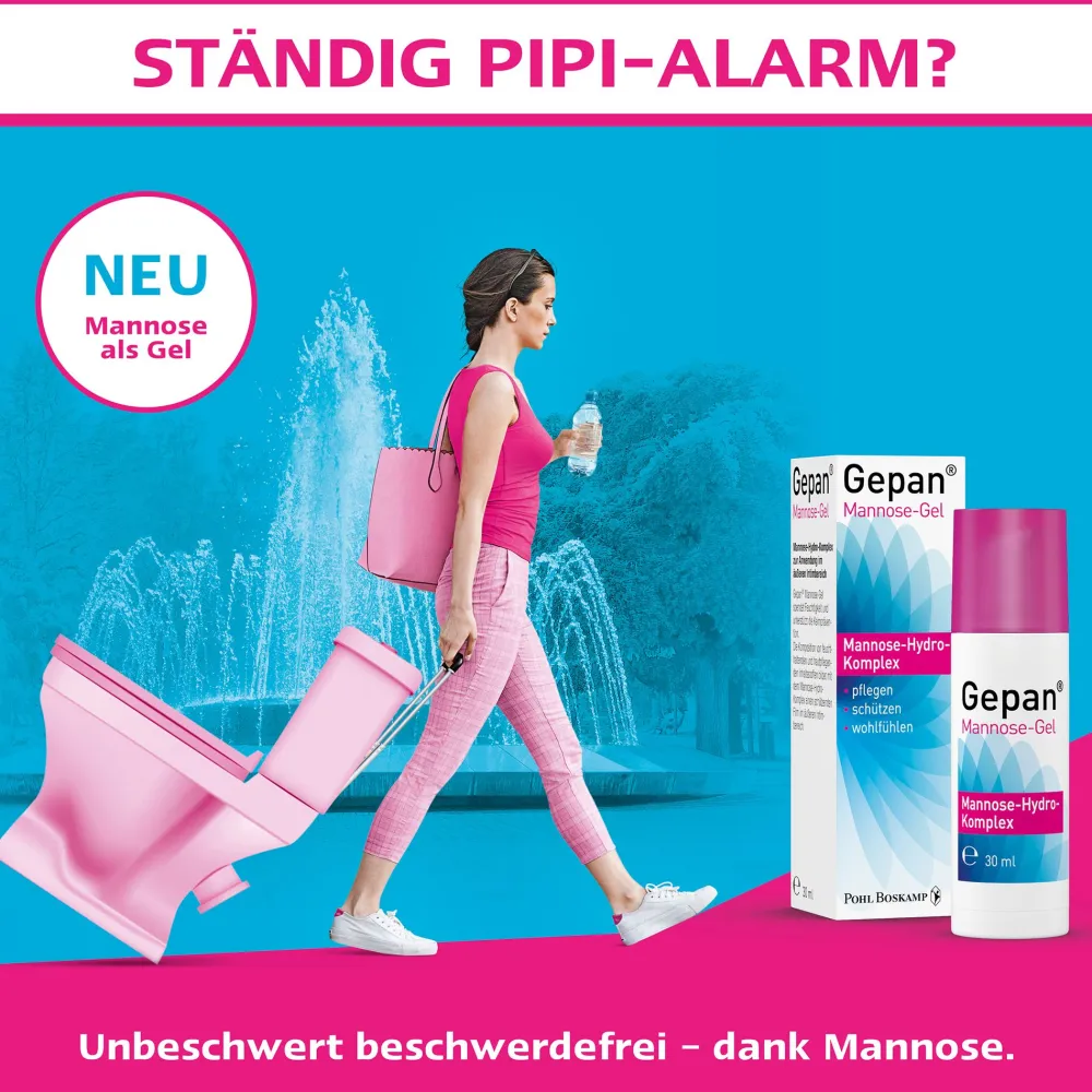 Gepan Mannose-Gel die Intimpflege mit Schutzfaktor 30ml> Online