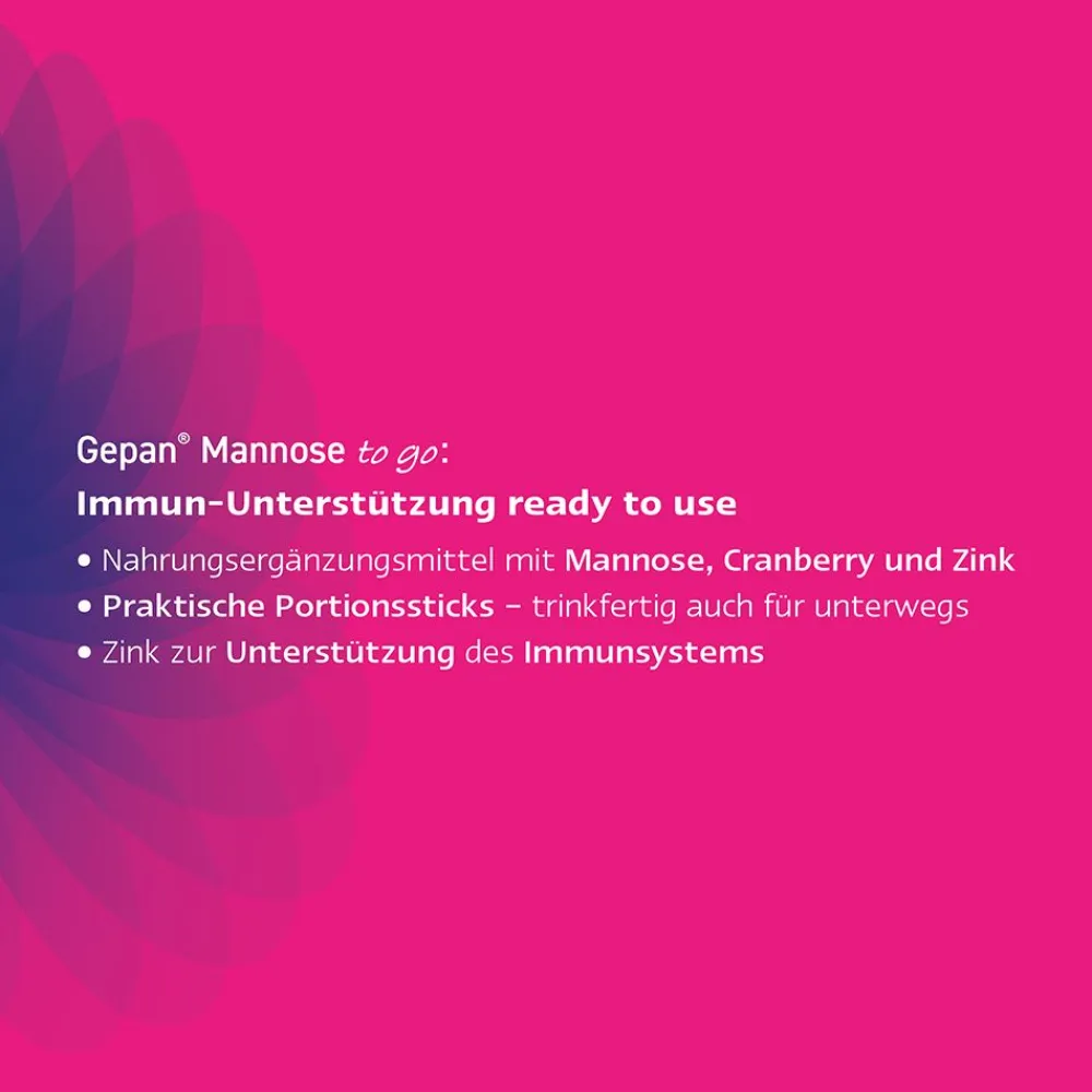 Gepan Mannose to go, trinkfertige Mannose mit Zink 14Stk.| Discount