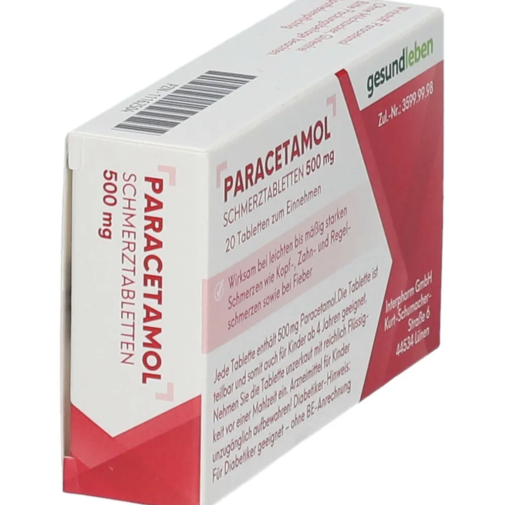 gesundleben Paracetamol Schmerztabletten 500 mg| Sale