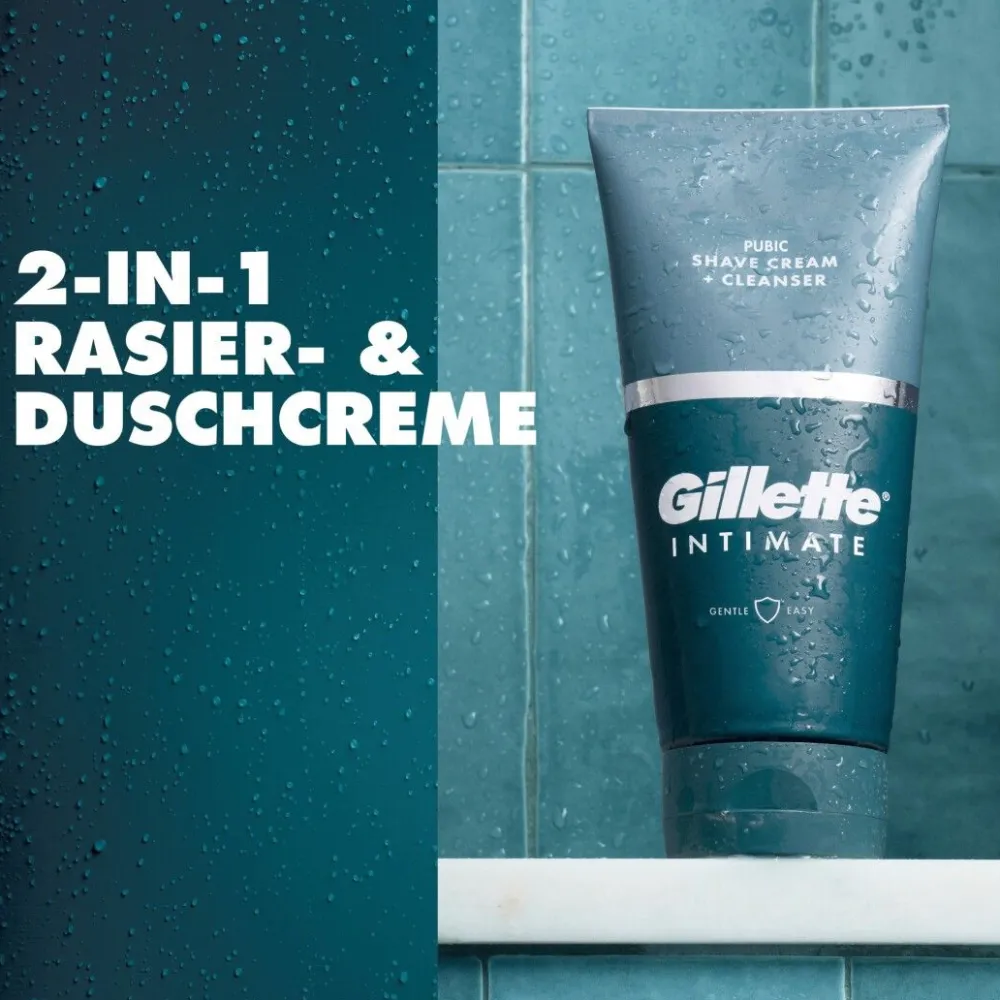 Intimate Reinigungs- und Rasiercreme für den Intimbereich>Gillette Hot