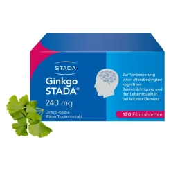 Ginkgo Biloba STADA® 240 mg bei Gedächtnis- und Konzentrationsstörungen - Jetzt 15% mit dem Code stada15 sparen*| Online