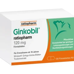 Ginkobil® 120mg mit Ginkgo biloba|ratiopharm New