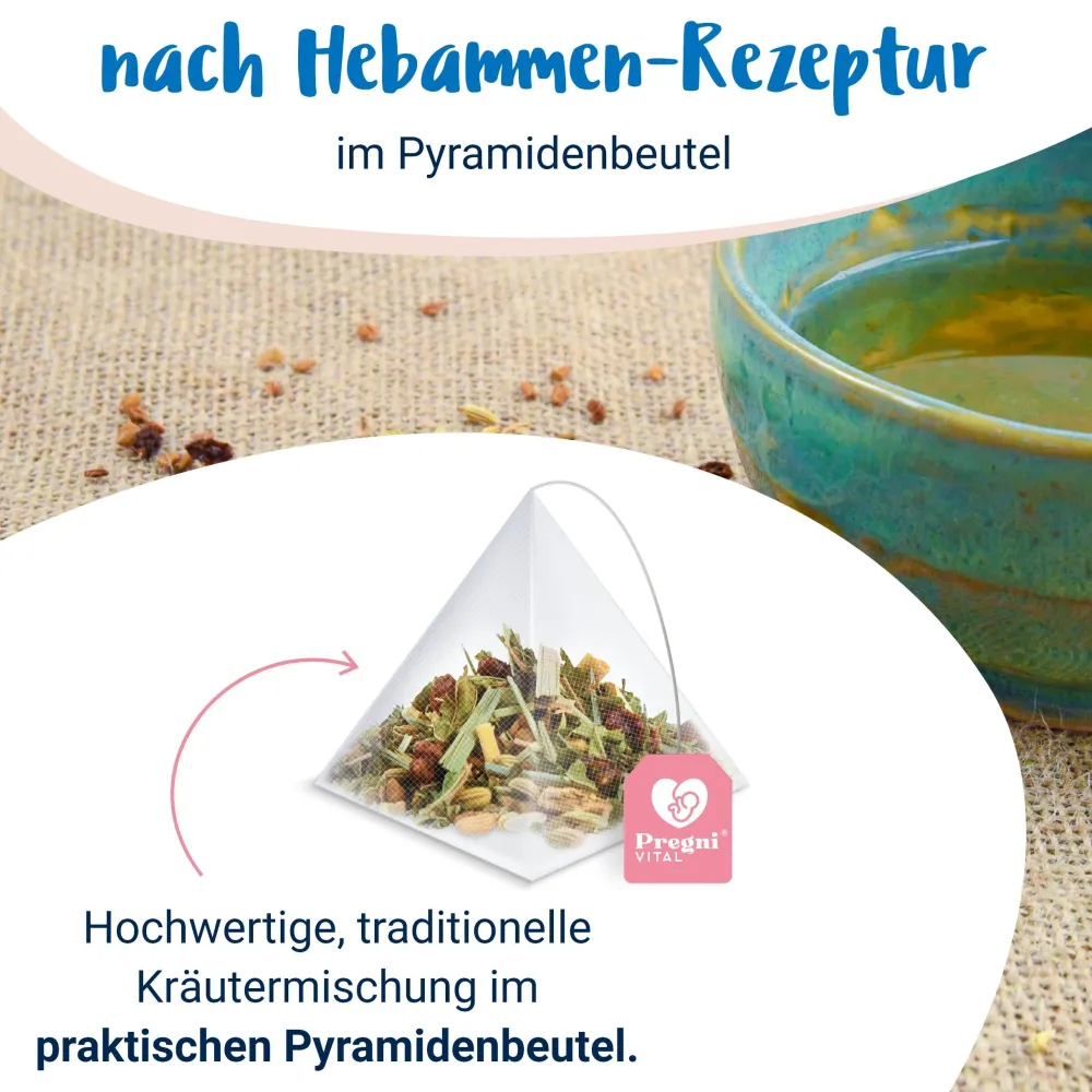Glückliche Stillzeit BIO Schwangerschaftstee mit Bockshornklee - von PregniVital®| Best