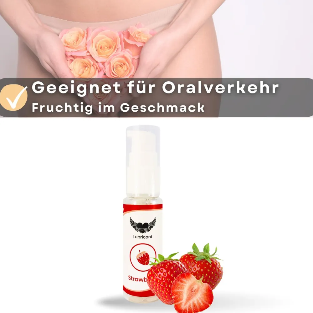 Gleitgel und Massageöl 2in1 mit Geschmack Waldfrucht -|LOVELYNESS Outlet