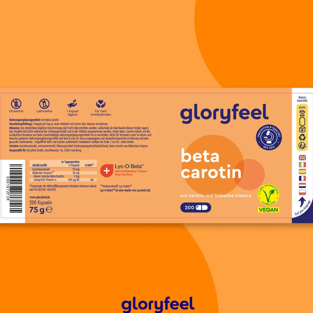 ® Beta Carotin Karottenextrakt Kapseln>gloryfeel Online