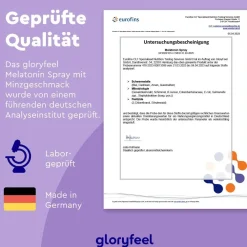 ® Melatonin + Baldrian, Lavendel + Melissen Extrakt Spray Minze|gloryfeel New