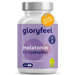 ® Melatonin +  L-Tryptophan, Vitamin B6 & Magnesium Kapseln>gloryfeel Hot