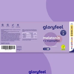 ® Melatonin +  L-Tryptophan, Vitamin B6 & Magnesium Kapseln>gloryfeel Hot