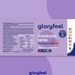 ® Melatonin Spray Beere - Passionsblume, Baldrian, Melisse, Lavendel, Vitamin B6 & B1|gloryfeel Sale