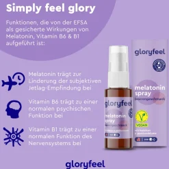 ® Melatonin Spray Beere - Passionsblume, Baldrian, Melisse, Lavendel, Vitamin B6 & B1|gloryfeel Sale