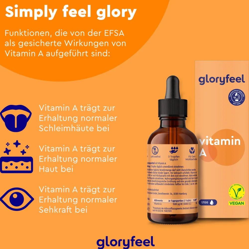 ® Vitamin A 5.000 I.E. Tropfen Nature>gloryfeel Hot