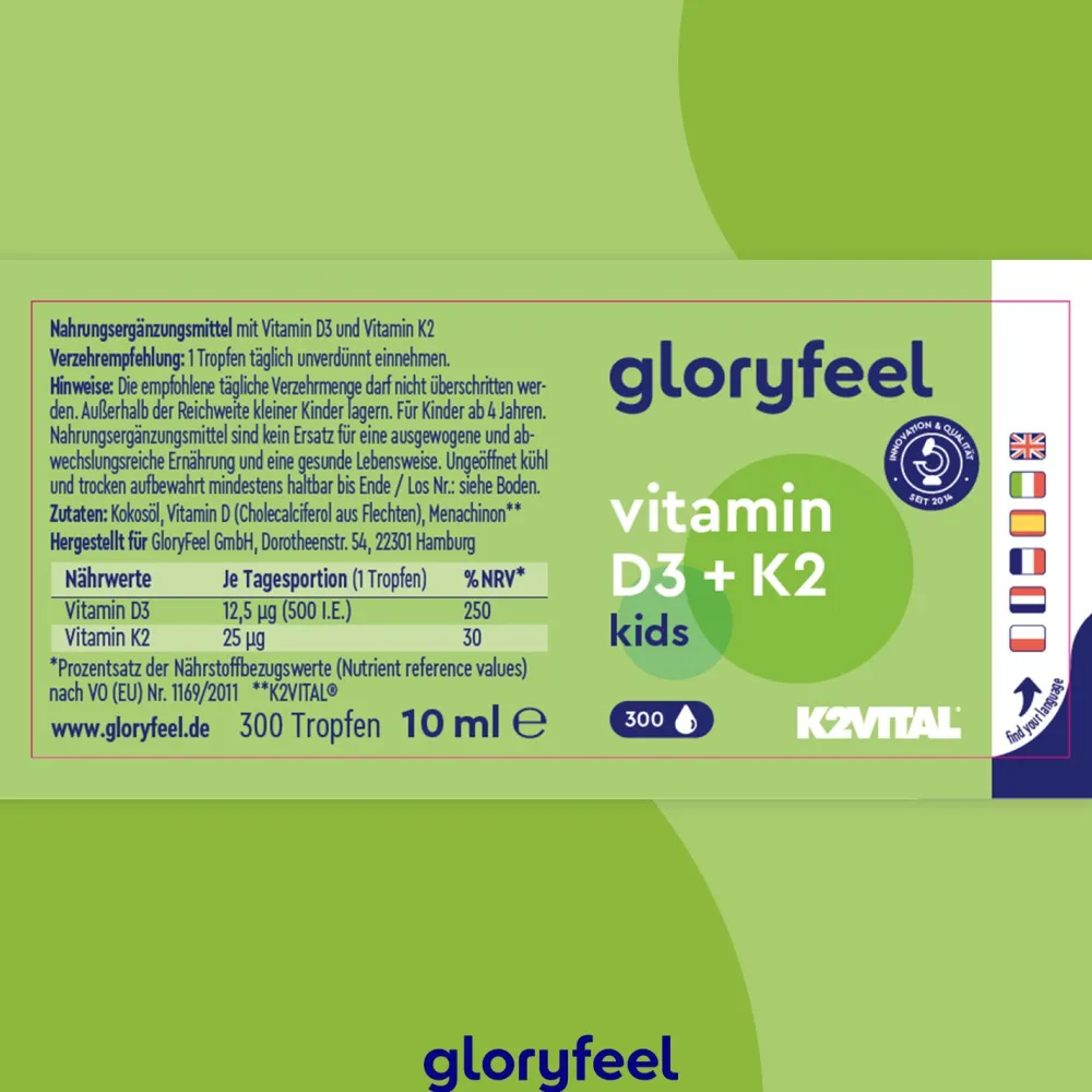 ® Vitamin D3 + K2 500 I.E Tropfen Kids>gloryfeel Outlet