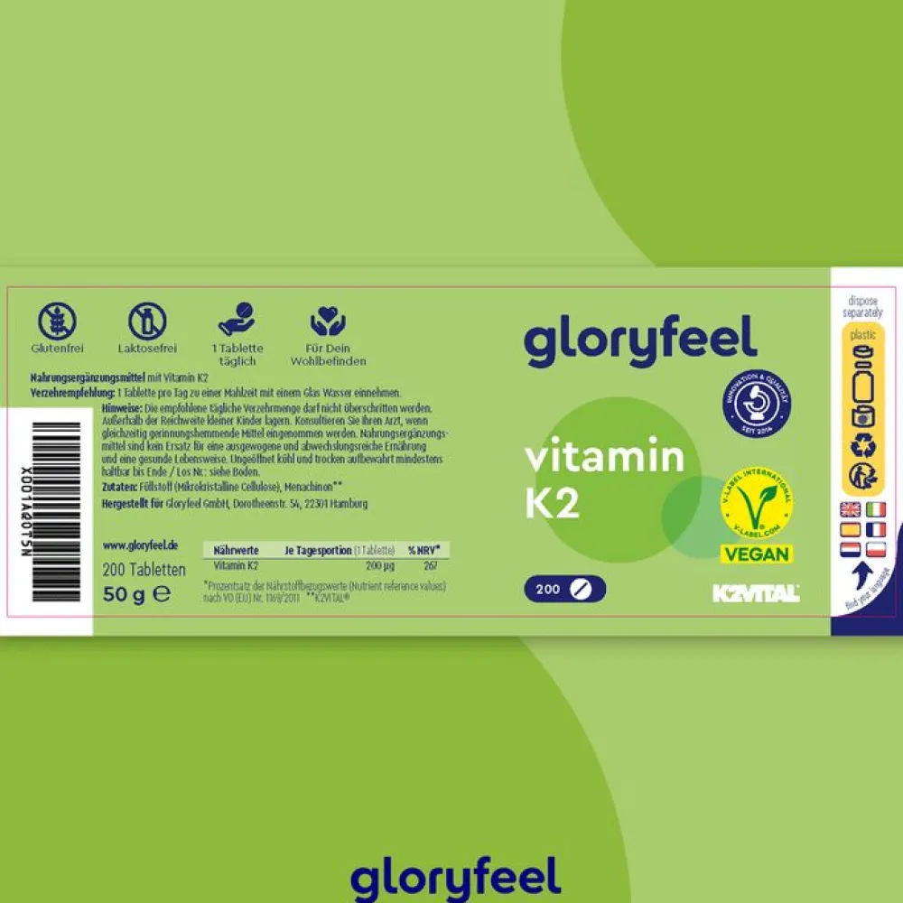 ® Vitamin K2 Tabletten|gloryfeel Outlet