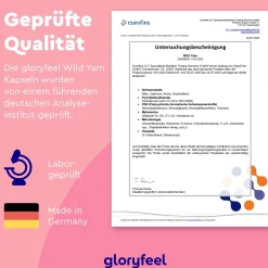 ® Wild Yam + Mönchspfeffer & Frauenmantel mit Magnesium & Eisen Kapseln|gloryfeel New