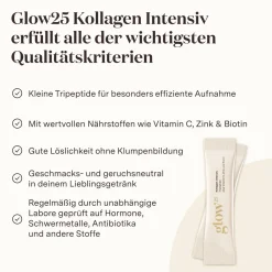 ® Kollagen Intensiv [30 Sticks] – mit Tripeptiden, Vitamin C, Zink und Biotin|glow25 Hot