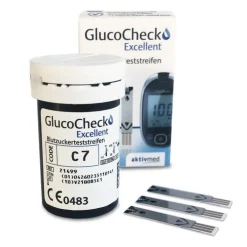 Excellent Blutzuckerteststreifen, 25 Stück>GlucoCheck Best