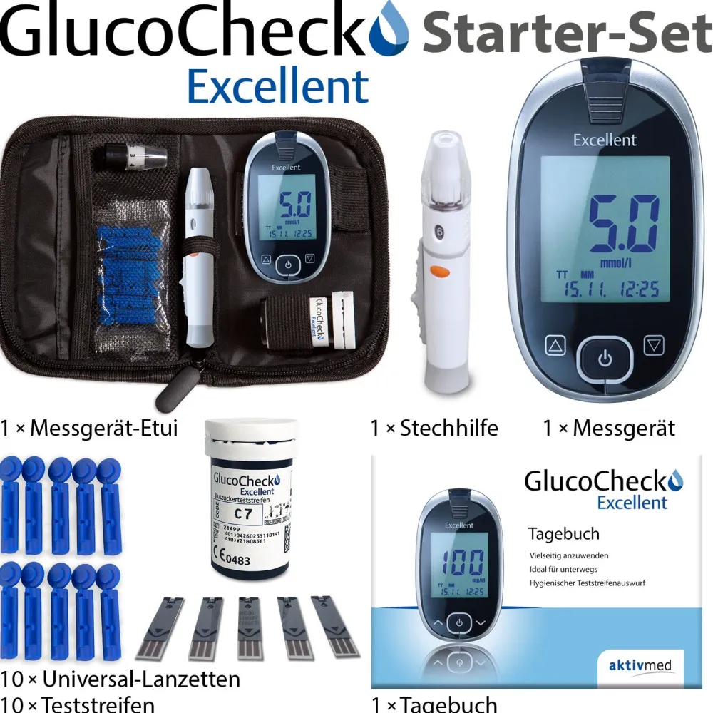 Excellent Messgerät (mmol/L)>GlucoCheck New