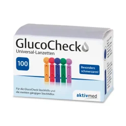 Universal-Lanzetten, 100 Stück|GlucoCheck Hot